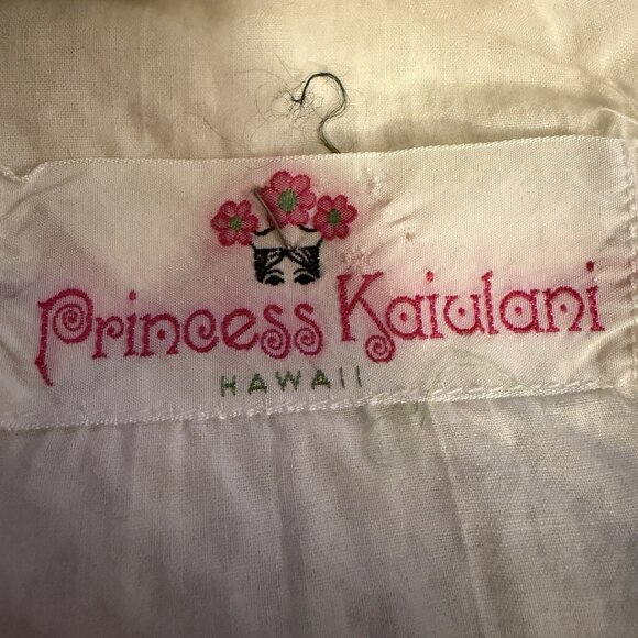 Vintage Princess Kaiulani Flower Power Hawaiian Boho hippie dress 70s Retro - Picture 11 of 11